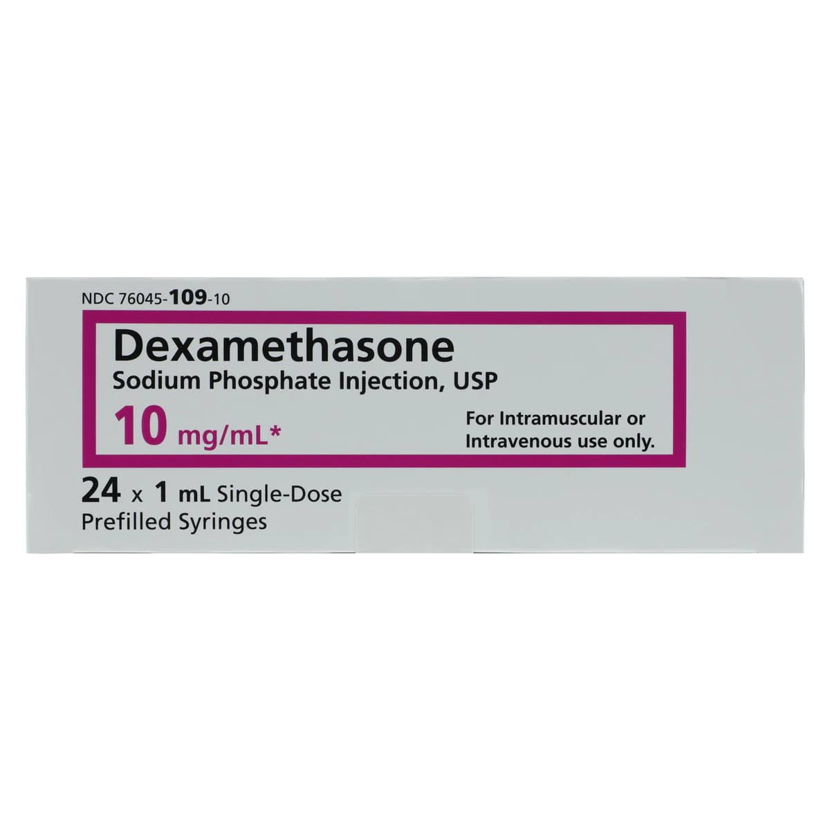 Dexamethasone Sodium Phosphate Injection, 10 mg/mL, 1 mL Prefilled Syringe, 24/Package thumbnail 5