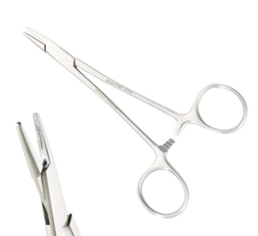 Euro-Med Mayo-Hegar Needle Holder, 7.1" Stainless Steel, Each - Holder Needle Wider Jaw - Image 1