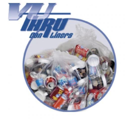 Pitt Plastics Liner Can LLDPE Heavy Clear, 7-10 gal, 0.75 mm, 25/Roll, 10 Rolls/Case (250/Case) - Liner Can LLDPE Heavy Clear - Image 1