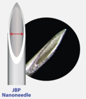 JBP Nanoneedle Ultra-Thin Wall 30G x 4mm Injection Needle, Single Use, Capsule Pack, 100/Box - JBP Nanoneedle Ultra-TWall - Image 1