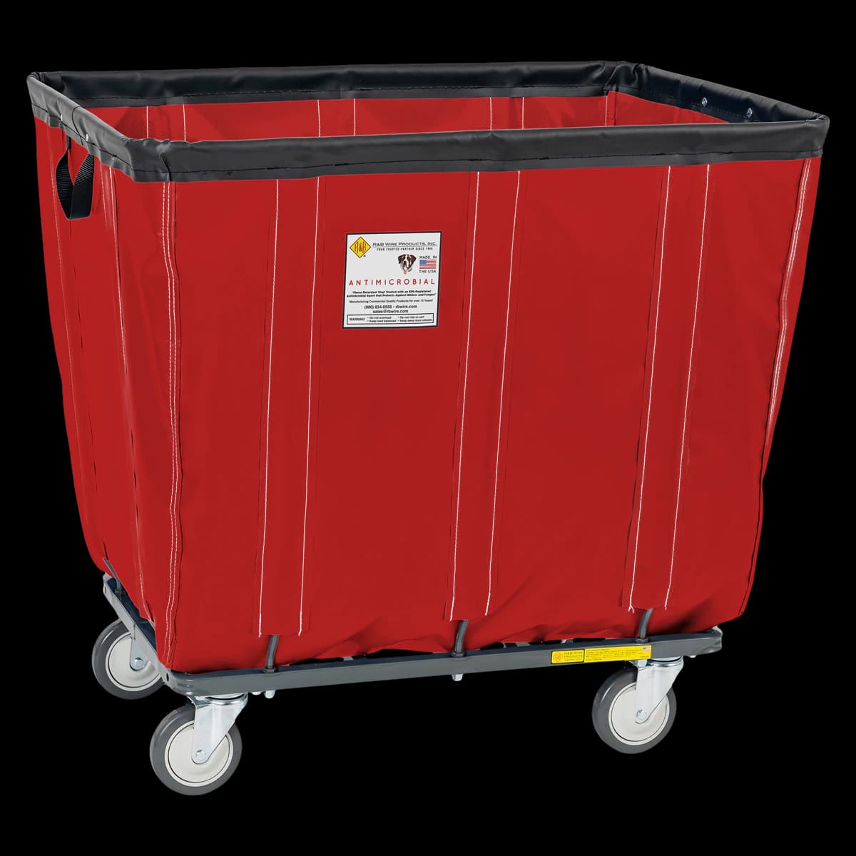 R&B Wire Products 16 Bushel Vinyl Basket Truck - 16 Bushel Vinyl Basket Truck - Image 1