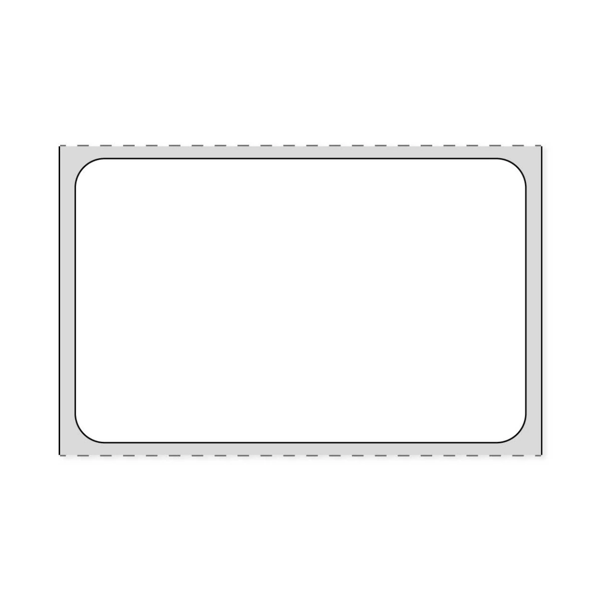 Cerner Thermal Direct Thermal Label, Synthetic White, 2 x 1.25 inches, 3" Core, 5000/Roll - Label Cerner Thermal .5x1.25" - Image 1