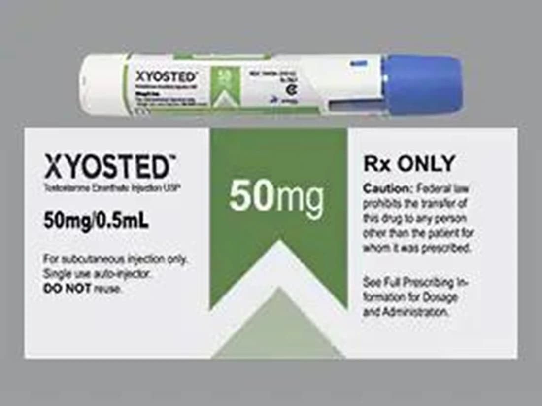 Xyosted (testosterone enanthate) Auto-Injector 50 mg/0.5 mL, 4 Pre-filled Syringes per Package - Xyosted Auto Injector Syringe - Image 1