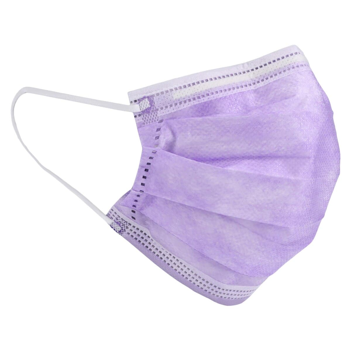 Medicom SafeMask FreeFlow Procedure Face Mask, ASTM Level 1, Lavender, Ear Loop, 50/Box thumbnail 3
