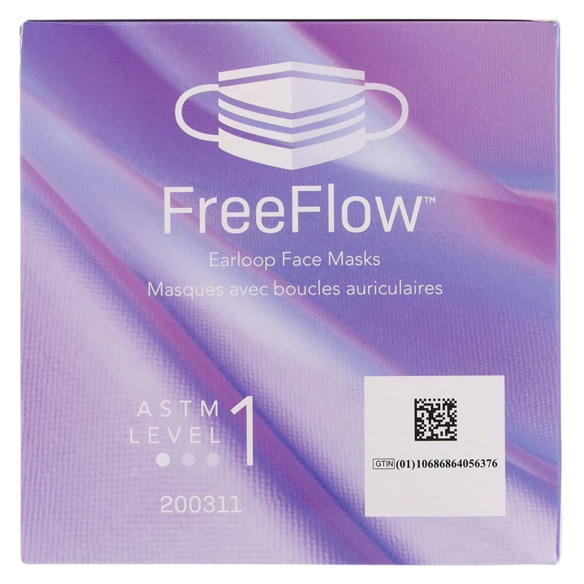 Medicom SafeMask FreeFlow Procedure Face Mask, ASTM Level 1, Lavender, Ear Loop, 50/Box thumbnail 7