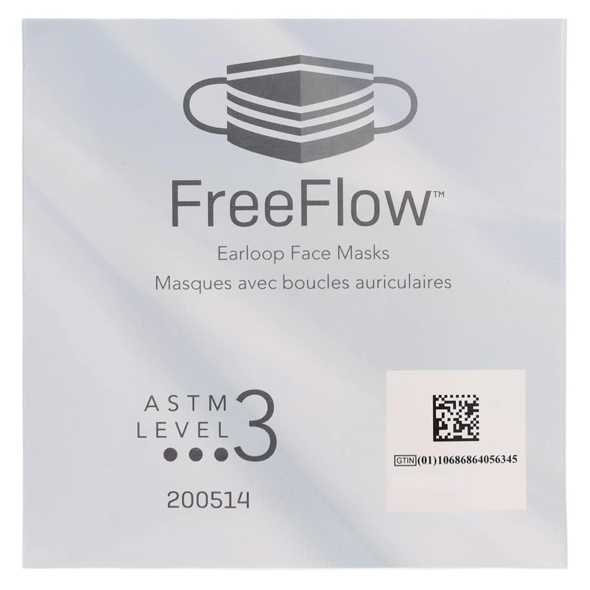 Medicom SafeMask FreeFlow Procedure Face Mask, ASTM Level 3, White, Ear Loop, 50/Box, 200514 thumbnail 7