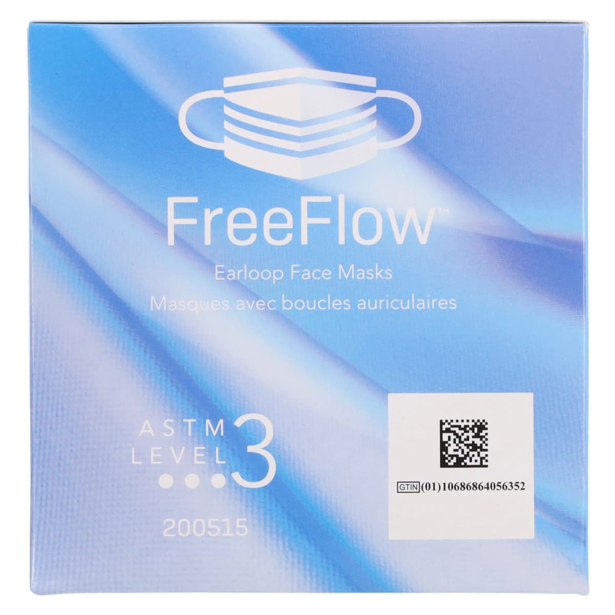 Medicom SafeMask FreeFlow Procedure Face Mask, ASTM Level 3, Blue, 50/Box, 200515 thumbnail 7
