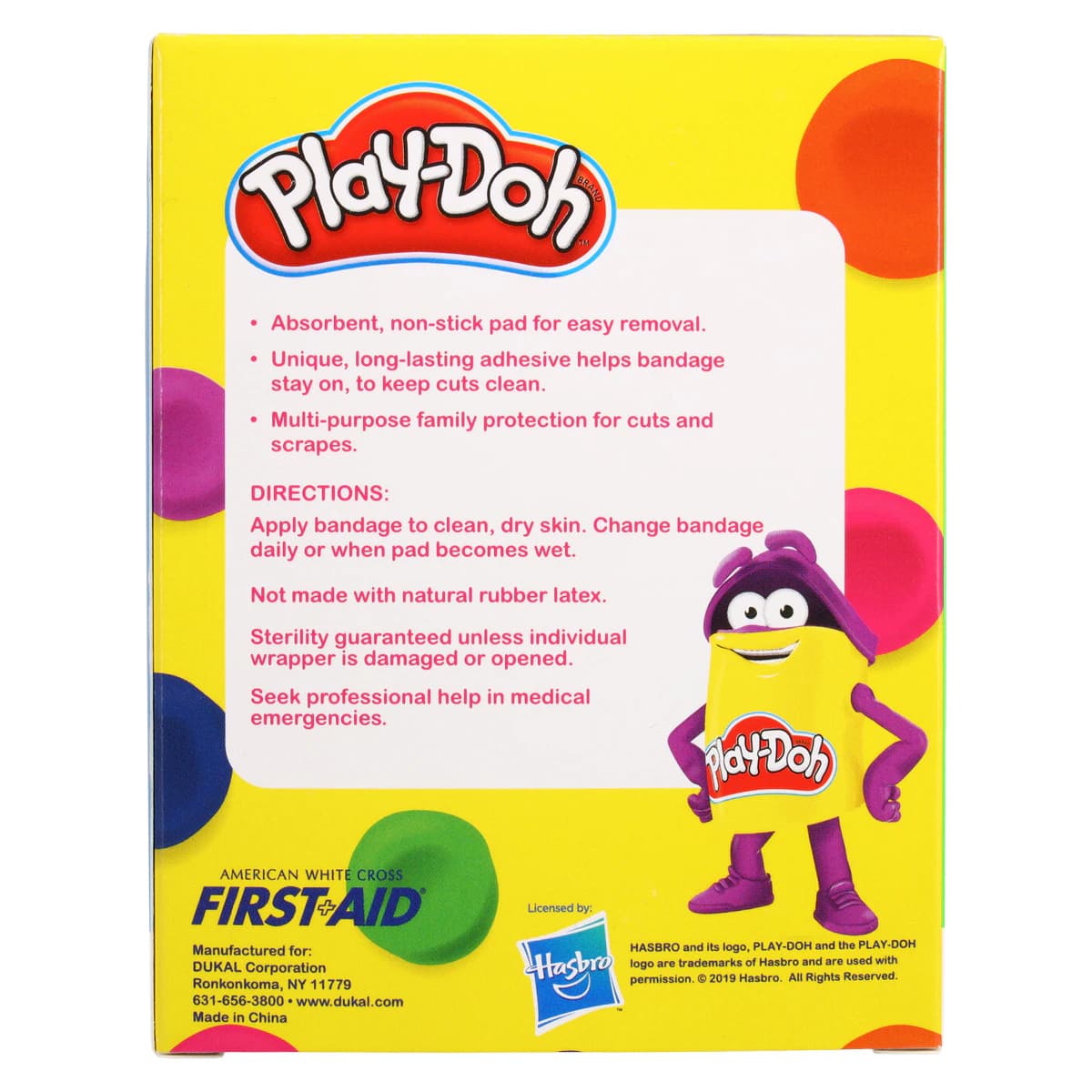 Dukal Stat Strip Adhesive Bandage, Plastic, 3/4" x 3", Play-Doh Color, Sterile, 100/Box thumbnail 5