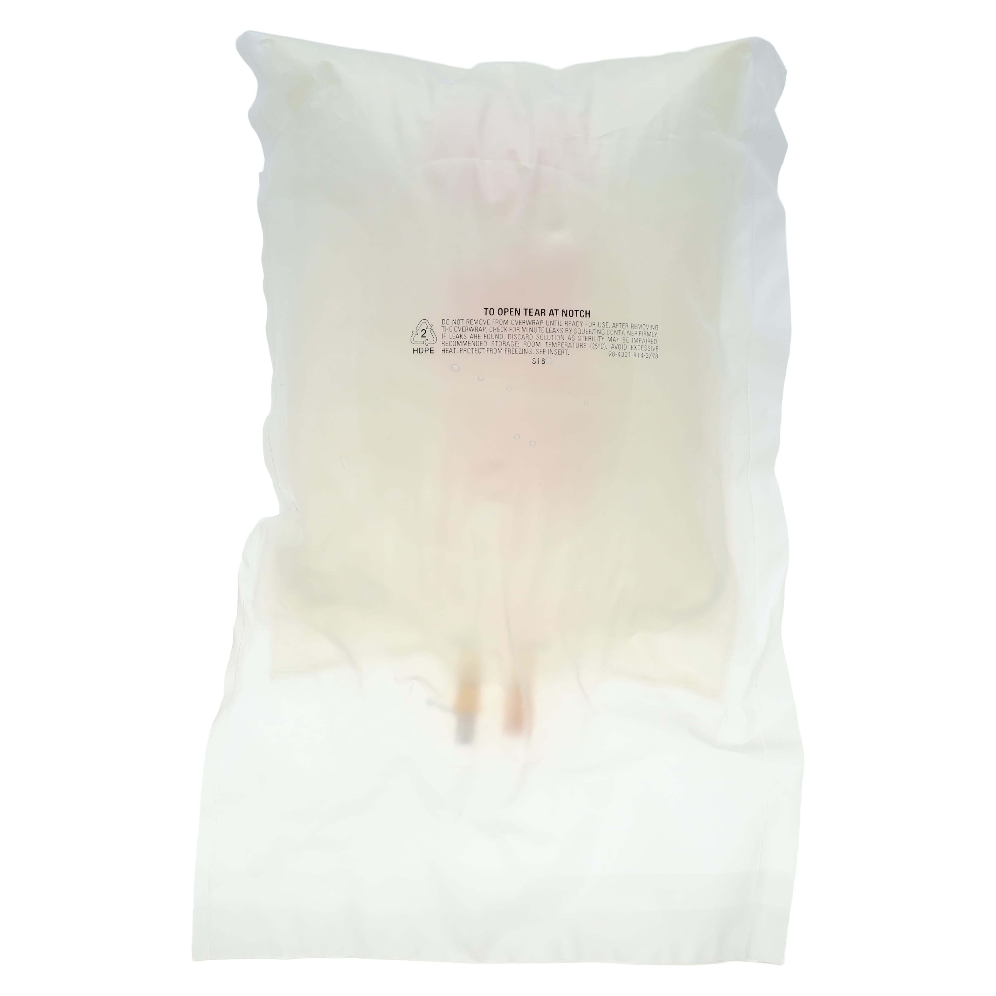 ICU Medical Sterile Water for Irrigation Bag, 2000 mL, DEHP-Free, Latex-Free, 6/Case thumbnail 2