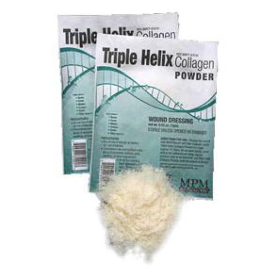 Triple Helix 100% Type 1 Bovine Collagen Powder, Sterile, 1g, 01KT0J07KJCZC5EY4A0CQ9N6QG - Dressing Collgn Pwdr Trip Helx - Image 1