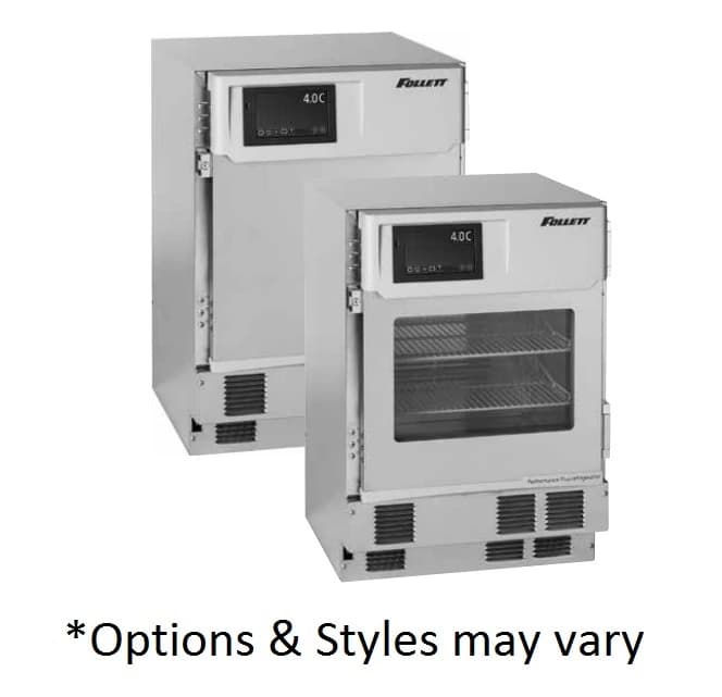 Follett Undercounter Medical Refrigerator, 4.5 Cu Ft, Left Hinge, Auto Defrost - Refrigerator Med Undercntr - Image 1