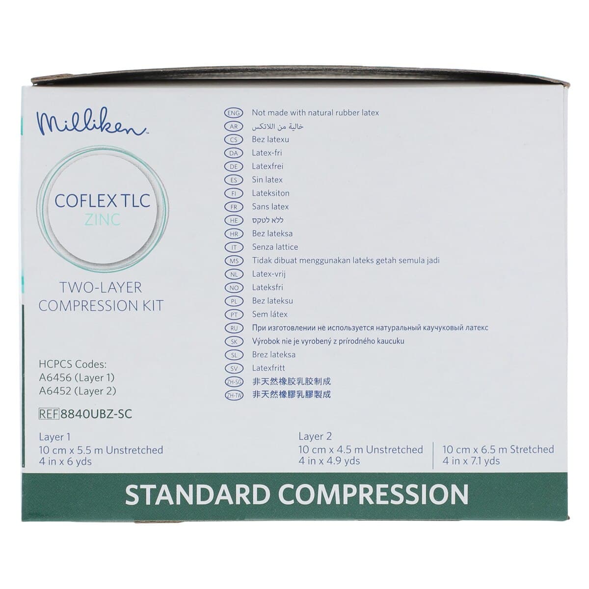 CoFlex TLC Compression Bandage Kit, Foam/Elastic, 4" x 7 yds, Tan/White, 8/Case thumbnail 6
