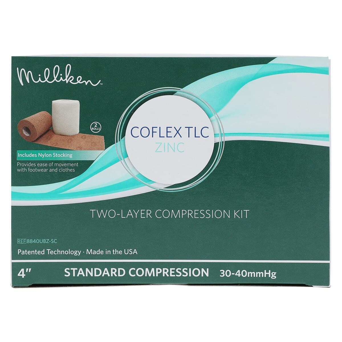 CoFlex TLC Compression Bandage Kit, Foam/Elastic, 4" x 7 yds, Tan/White, 8/Case thumbnail 5
