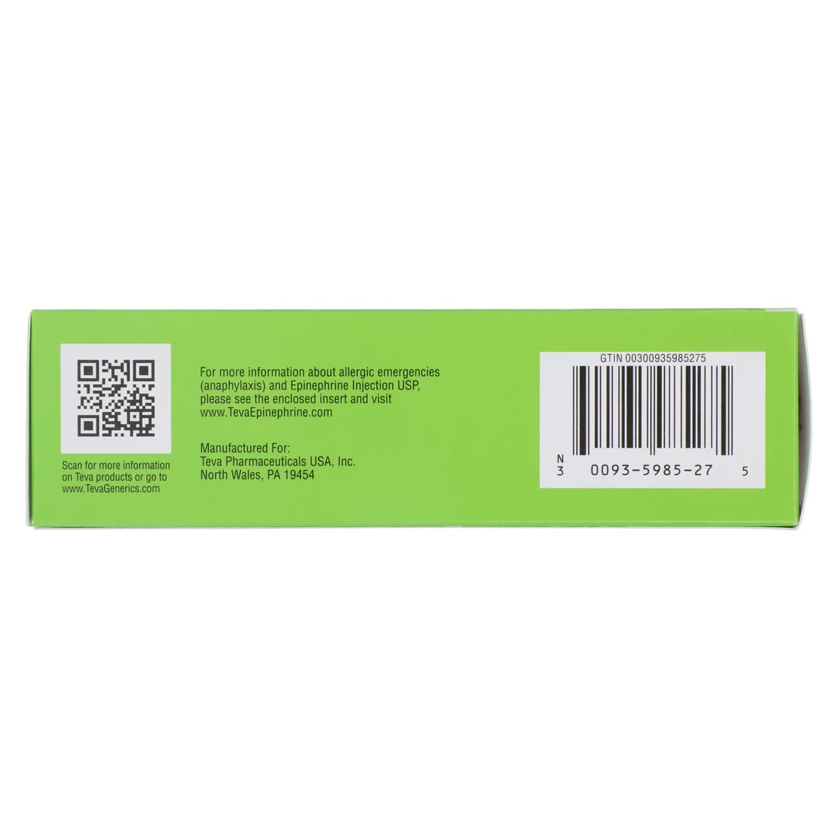 Epinephrine Injection 0.15 mg Auto-Injector, Teva Pharmaceuticals, 2/Package thumbnail 9