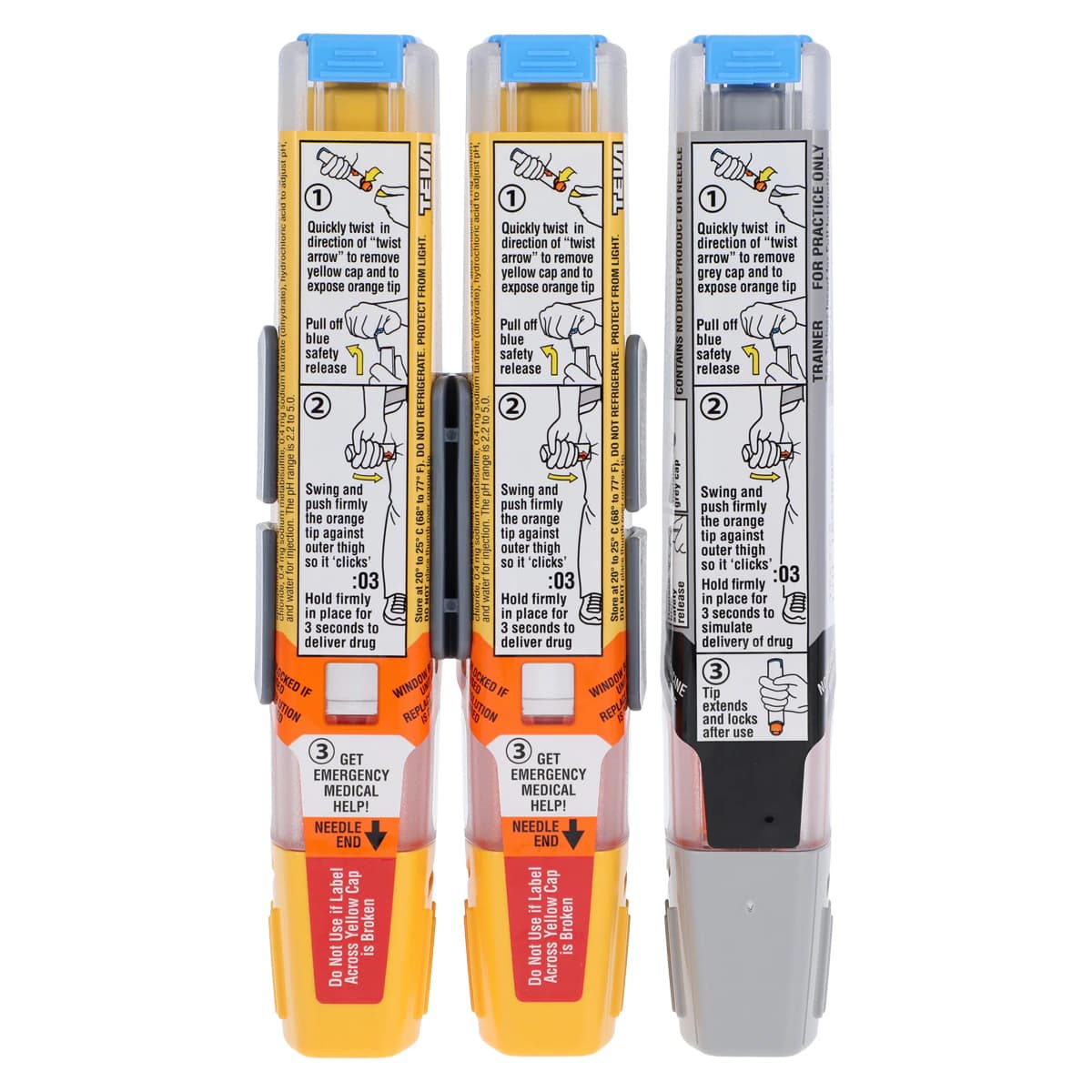 Epinephrine Injection 0.30 mg Auto-Injector, 2/Pack, Teva Pharmaceuticals thumbnail 4