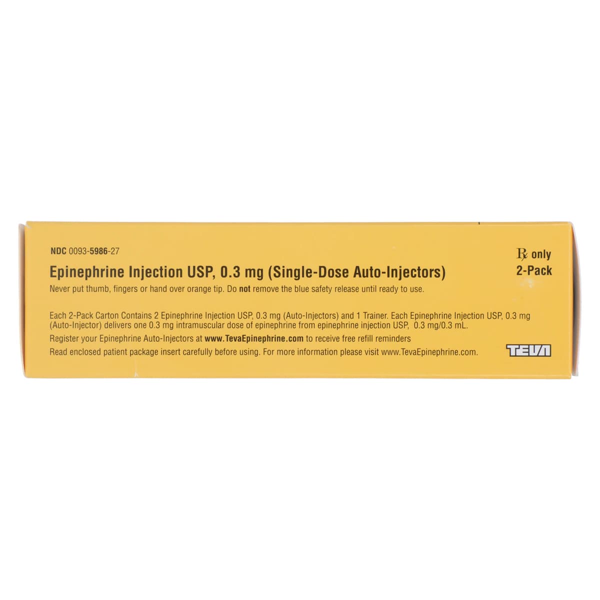 Epinephrine Injection 0.30 mg Auto-Injector, 2/Pack, Teva Pharmaceuticals thumbnail 7