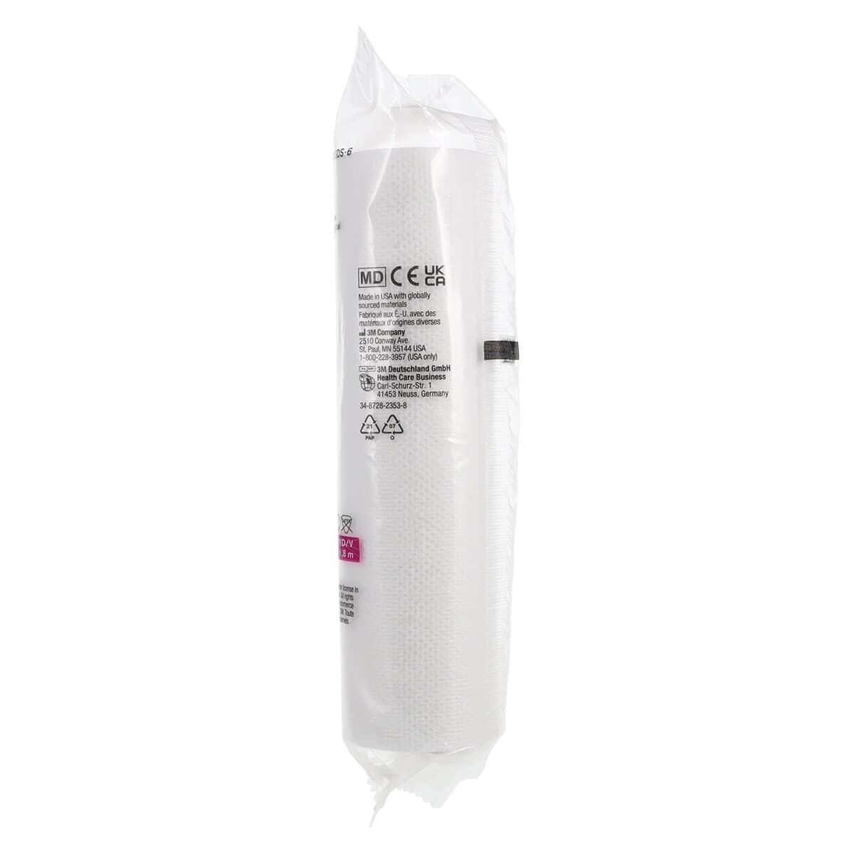 3M Medipore H Soft Cloth Surgical Tape, 6" x 2 yds, Individually Packaged, White, 16 Rolls/Bag, 2860S-6 thumbnail 2