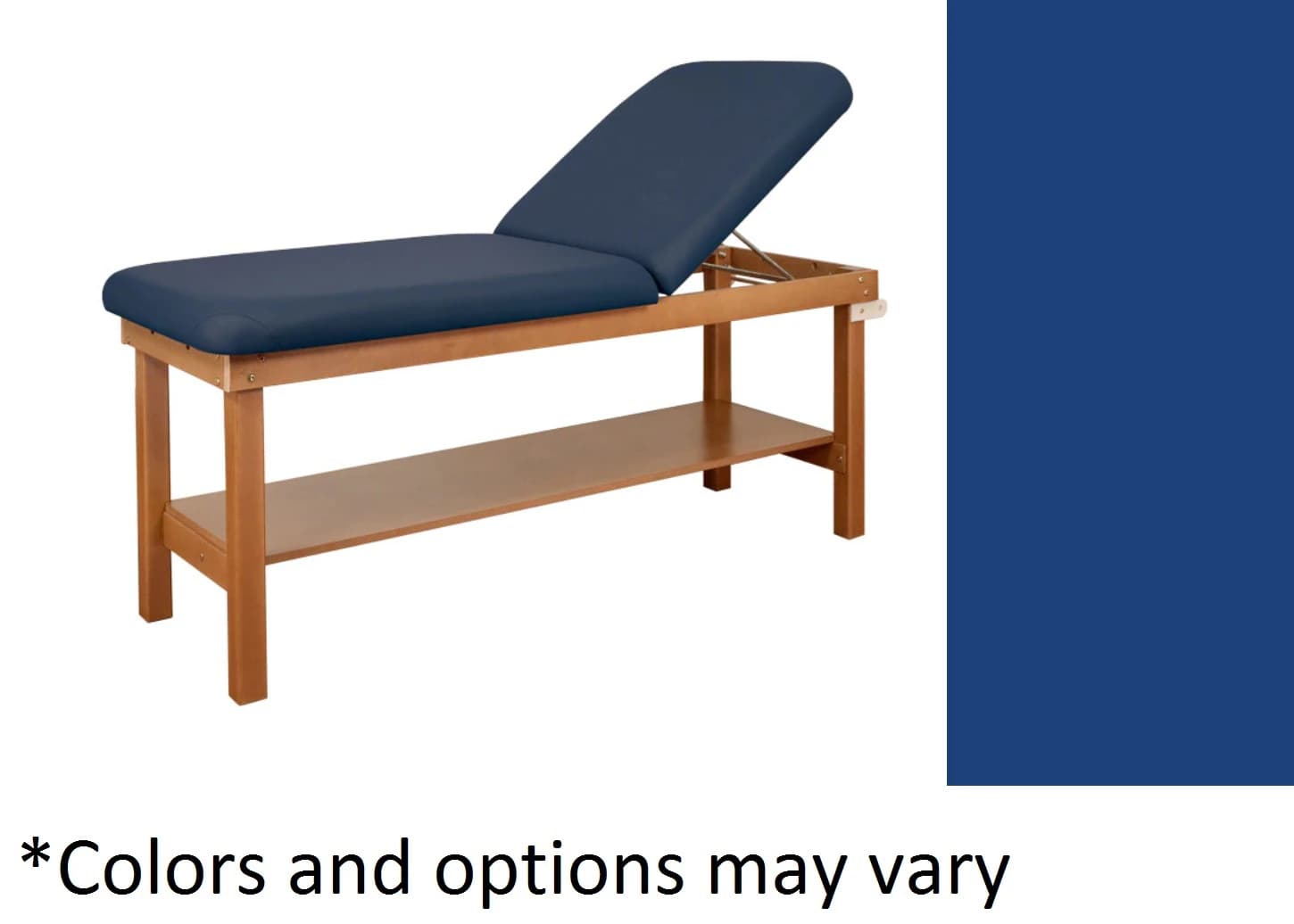 Oakworks Powerline Treatment Table, Ocean, with Shelf, 500 lb Capacity - Table Tx Natural Ocean Shelf - Image 1