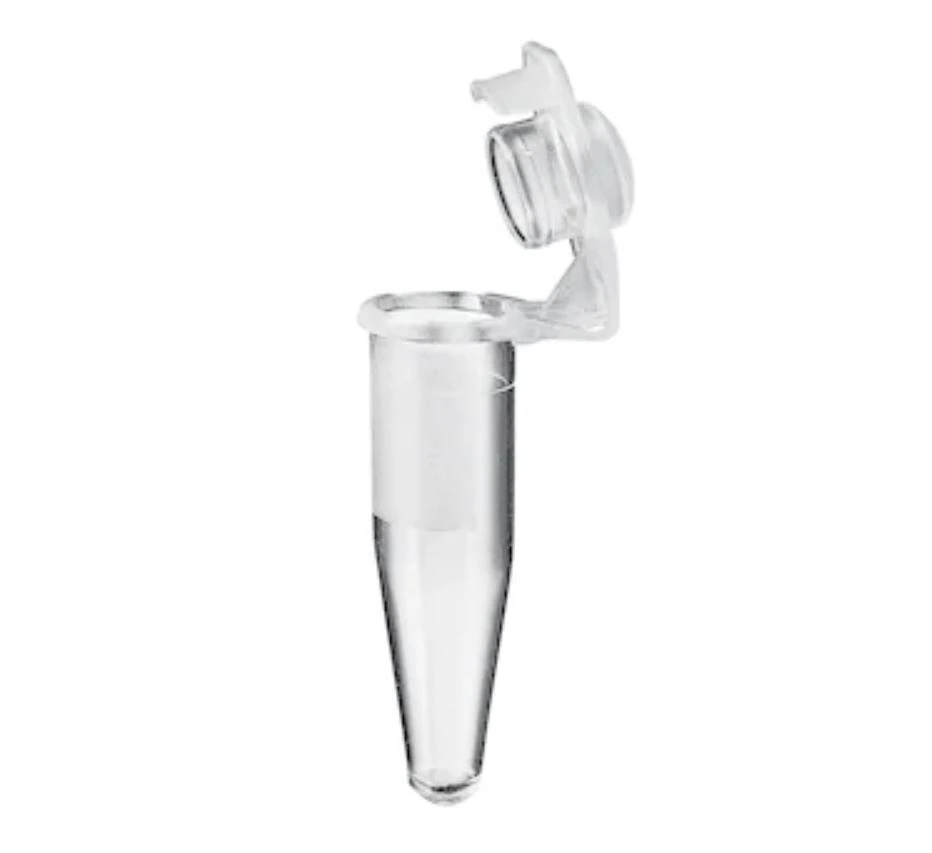 Eppendorf PCR Tubes, 0.5 mL, Clear, Hinged Lid, Conical Bottom, Sterile, Thin-Walled, 500/Box - Tubes PCR Clear w/ Hinged Lid - Image 1