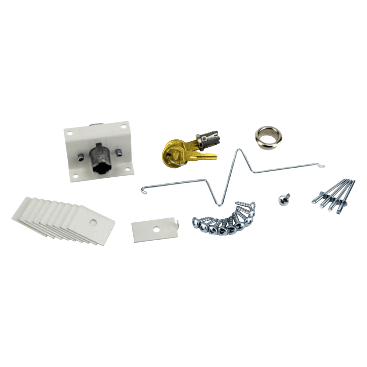Midmark BC Drawer Lock Kit, Single Key, for Base Cabinet, 1 Each - Lock Kit Drawer BC Single Key - Image 1