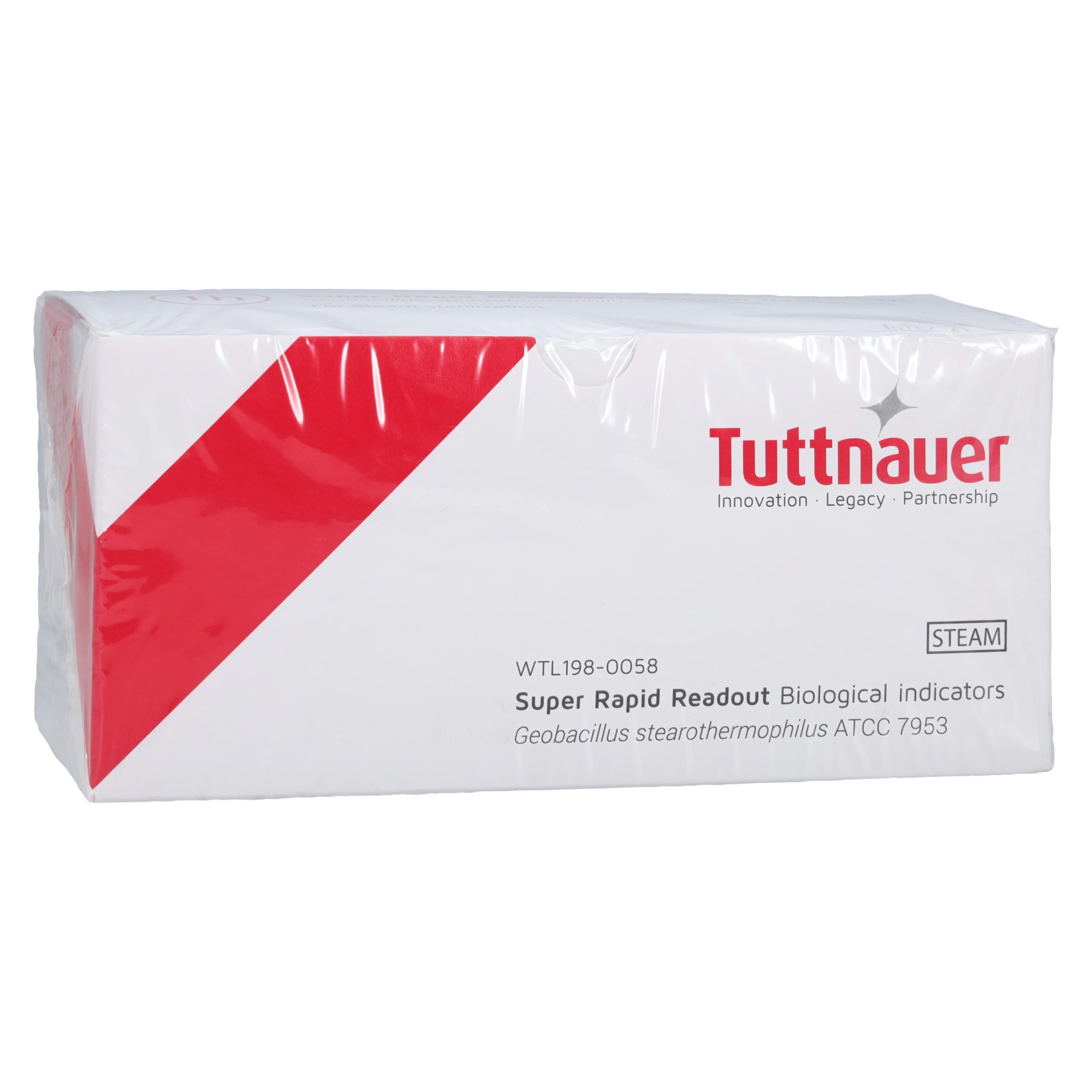 Tuttnauer Rapid 1-Hour Biological Steam Indicator, 50/Box, WTL198-0058 - Biological Steam Indicator Rapid 1-Hour 50/Box - Image 1