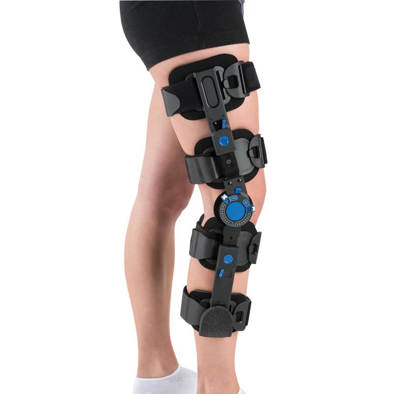 DeRoyal PremierPro Post-Op Knee Brace, Laminated Foam, One Size (9.75-10.5") - MED PremierPro Brace Knee PO - Image 1