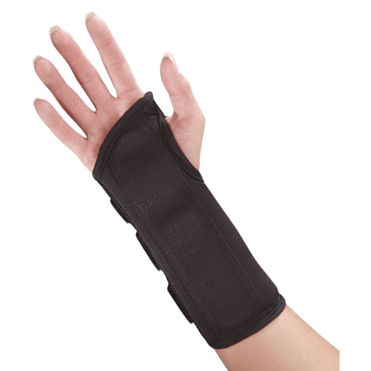 DeRoyal PremierPro Wrist Splint, Foam, 8", X-Small, Left - MED PremierPro Splnt Wrst Blac - Image 1