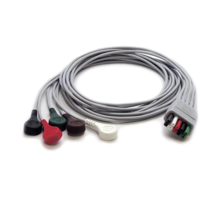 Datascope ECG Leadwire, 5 Lead, Snap (Refurbished) - ECG Leadwire, 5 Lead, Snap - Image 1