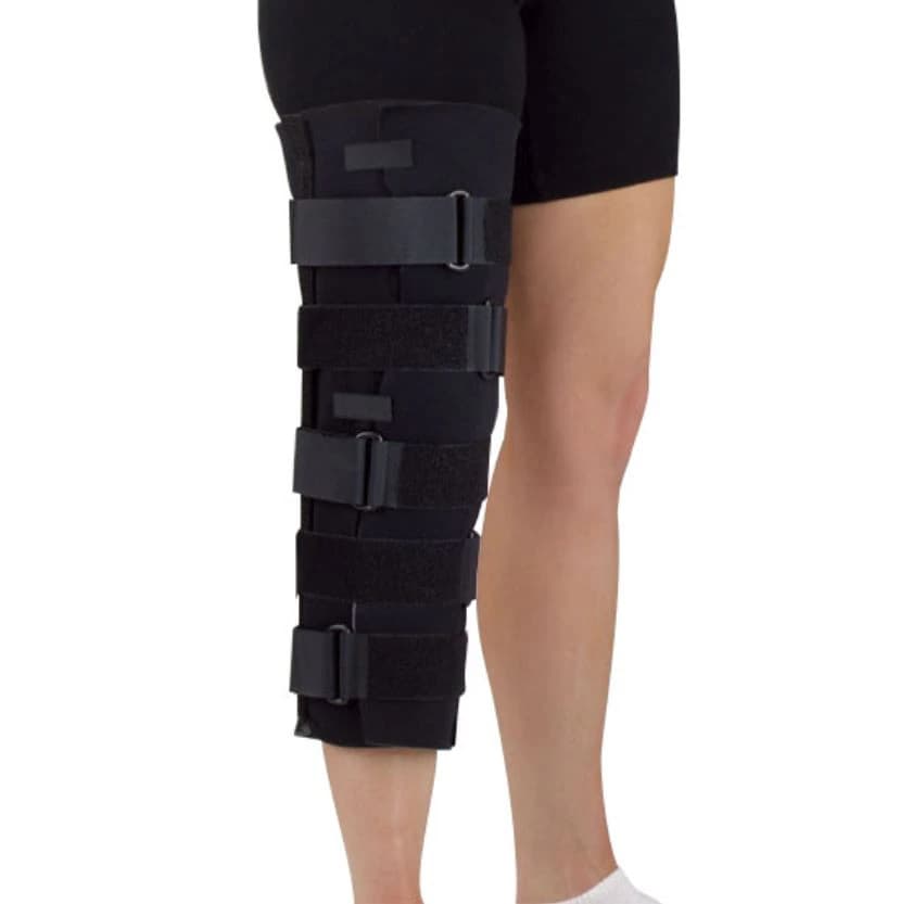 DeRoyal PremierPro Knee Immobilizer Brace, Foam, 21-23.5" - MED PremierPro Immblzr Knee - Image 1