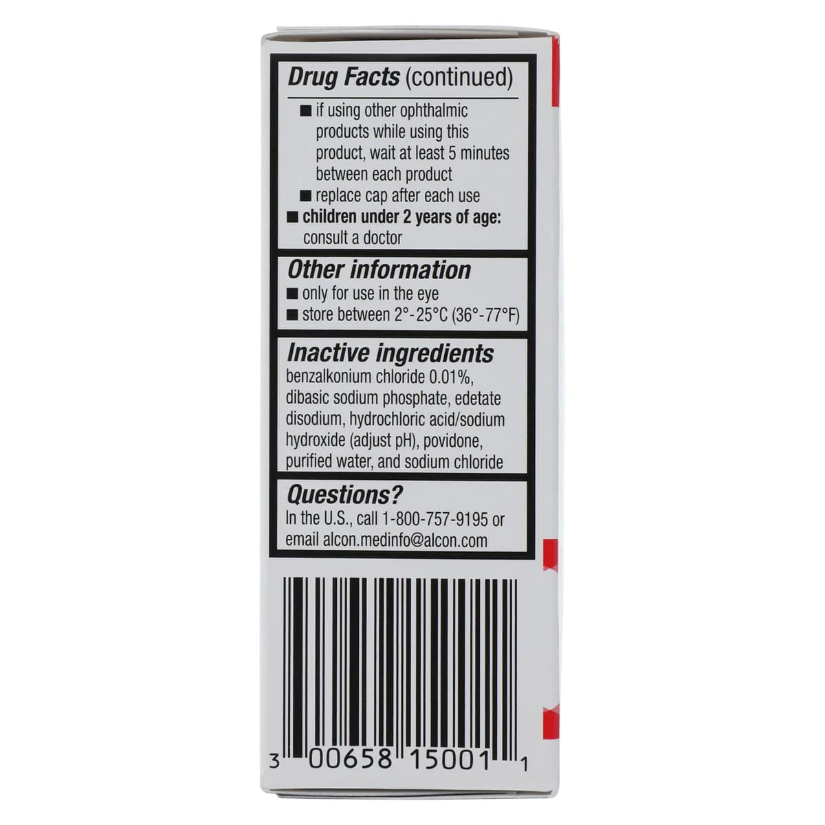 Pataday Once Daily Relief Allergy Eye Drops, 2.5 mL Bottle thumbnail 3