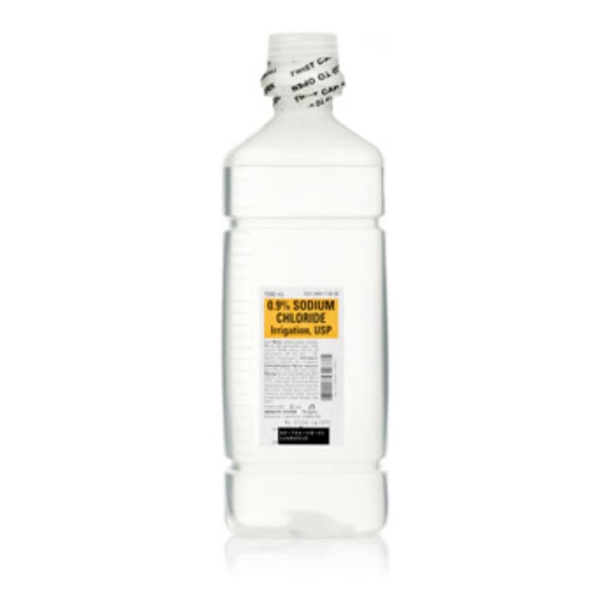 ICU Medical Sodium Chloride 0.9% Irrigation Solution, 1500 mL Plastic Bottle, 9/Case - Sodium Chlo .9% Irr Bottle - Image 1
