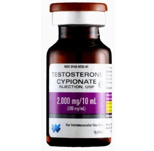 Testosterone Cypionate Injection 200 mg/mL, 10 mL Multi-Dose Vial (MDV), Hikma Pharmaceuticals - Testosterone Cyp Inj MDV - Image 1