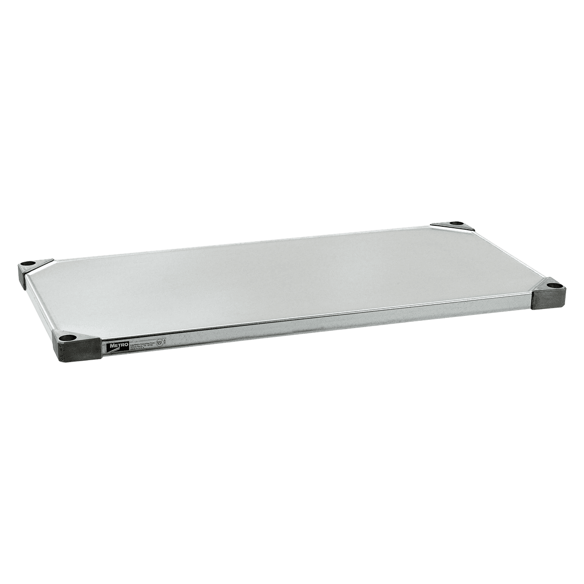 InterMetro Super Erecta Solid Shelf, Stainless Steel, 14" x 60" - Shelf Solid 14x60" SS - Image 1