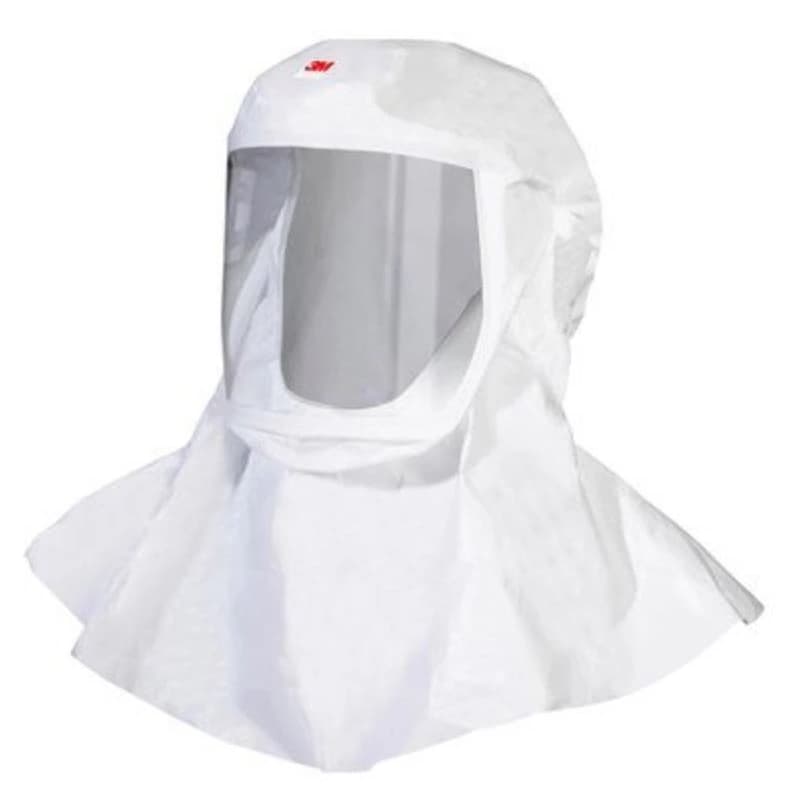 3M Versaflo S-433L Hood with Integrated Head Suspension, Medium/Large, White, 5/Case - Versaflo Hood w/Integrated Head Suspension Med/Large 5/Pk - Image 1