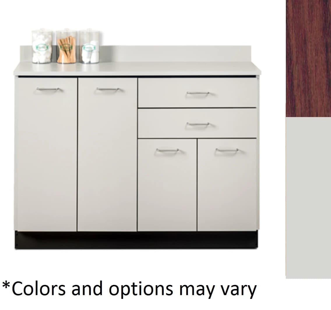Clinton Industries Base Cabinet, Pre-Assembled, Dark Cherry, 2 Shelves - Cabinet Bsse Dark Cherry 2Shlv - Image 1