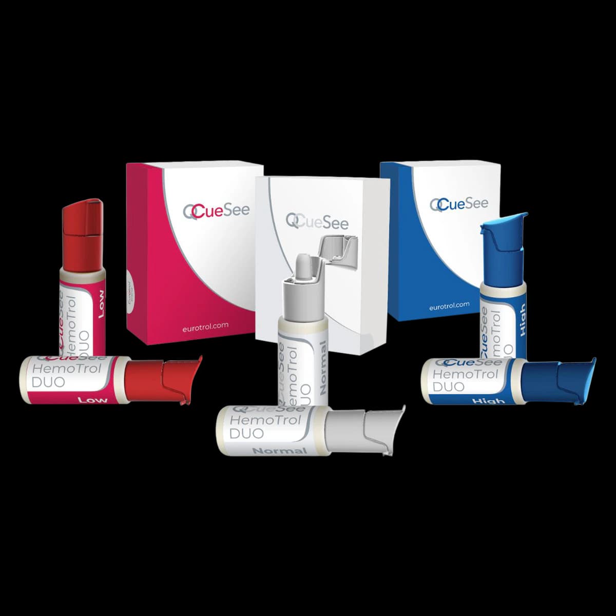 Eurotrol Hemotrol Duo Hemoglobin Normal Quality Control, 2 x 1 mL Dropper Bottles, for Hb 801 Analyzer, 2/Box - Cntrl Hemglbn Hemotrol Duo Nor - Image 1