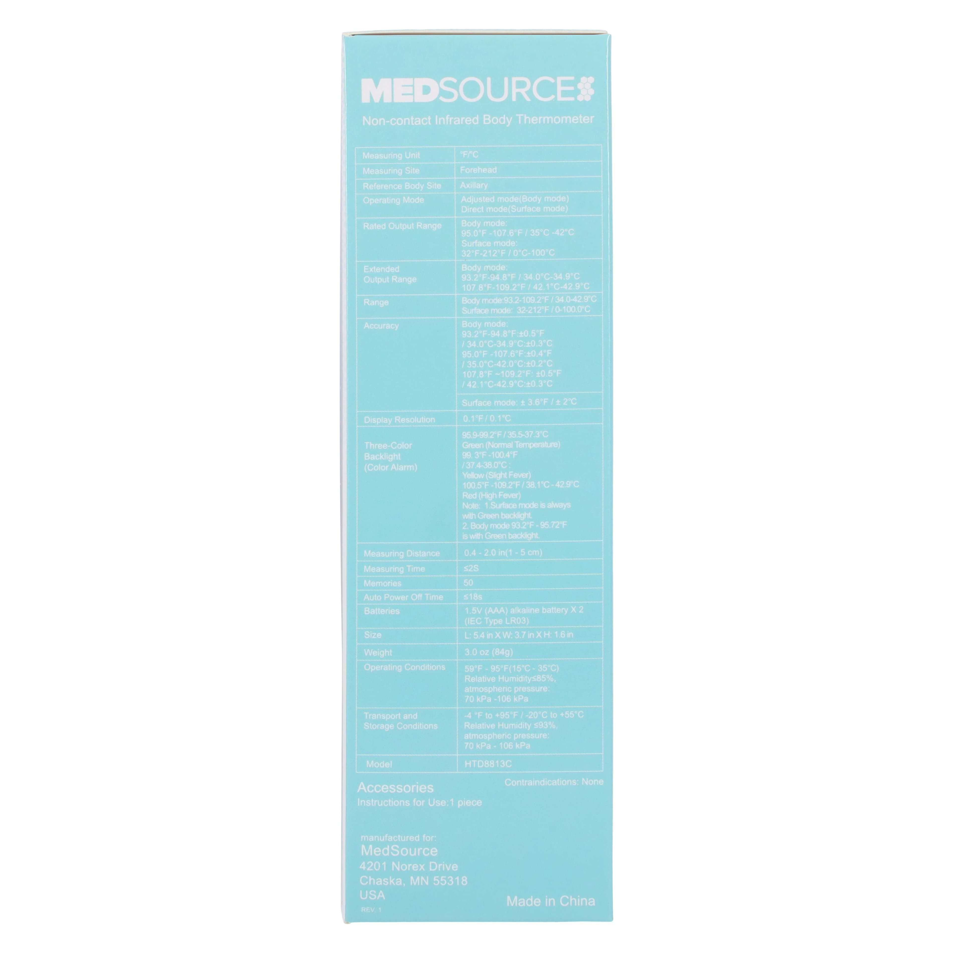Non-Contact Infrared Thermometer IR 300, Medsource International thumbnail 8