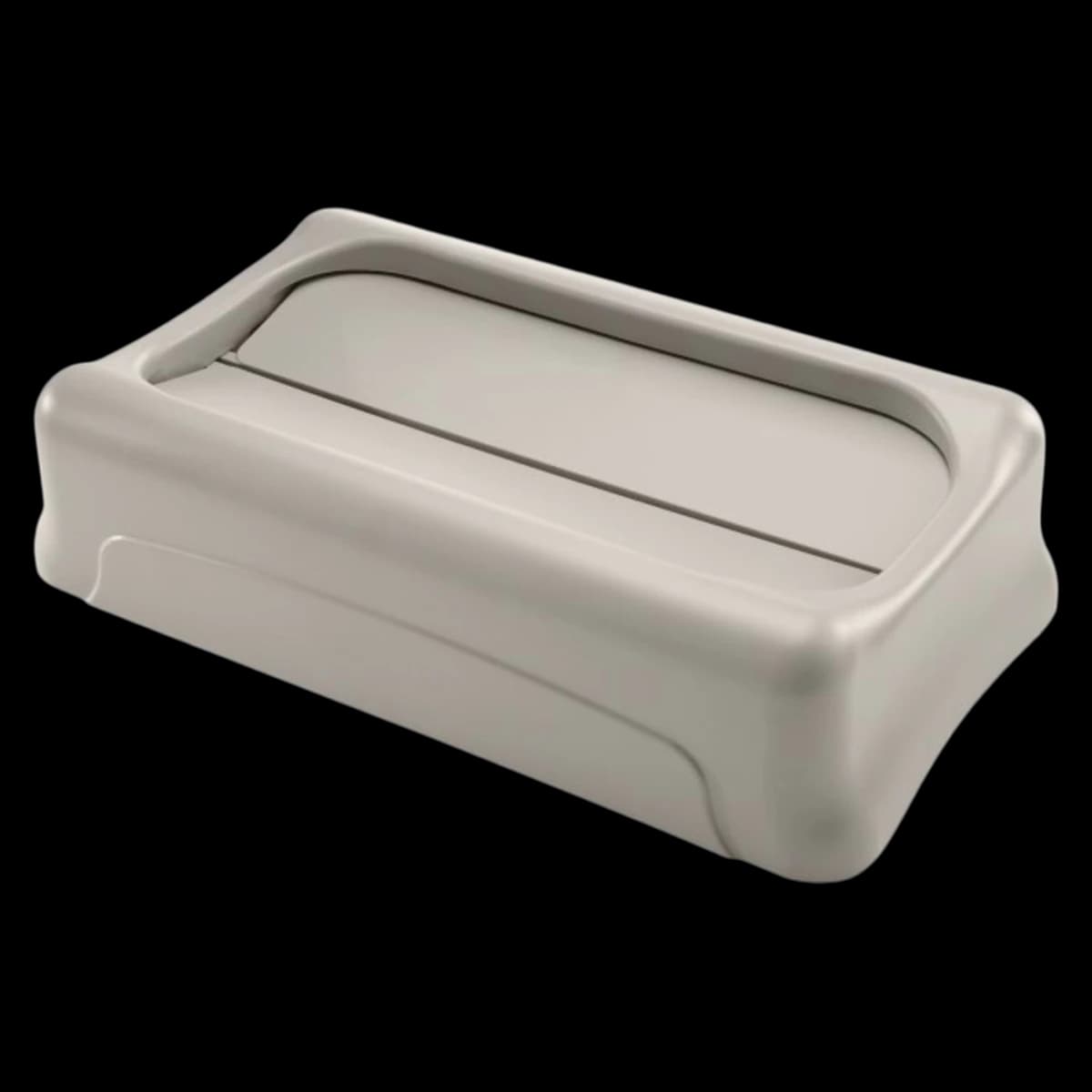 Rubbermaid Commercial Slim Jim Swing Lid, Plastic Swing Top for Trash Can, 20.5 x 11.4 x 5 in, Each - Rubbermaid Commercial Slim Jim Swing Lid - Image 1