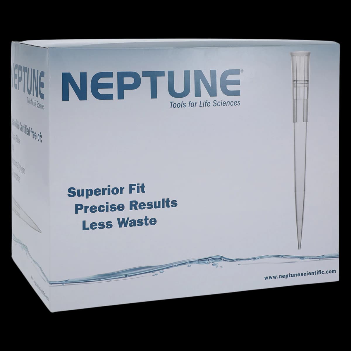 Biotix Neptune Barrier Pipette Tips, 1000 µL, Sterile, Disposable, 768/Package - Tip Barrier Pipette 1000uL - Image 1