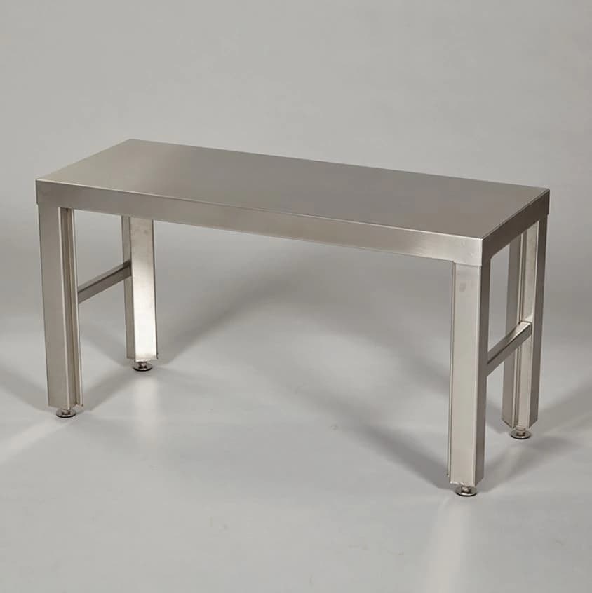 Gowning Bench, Stainless Steel, Silver, Each - Bench Gowning Clean Room - Image 1