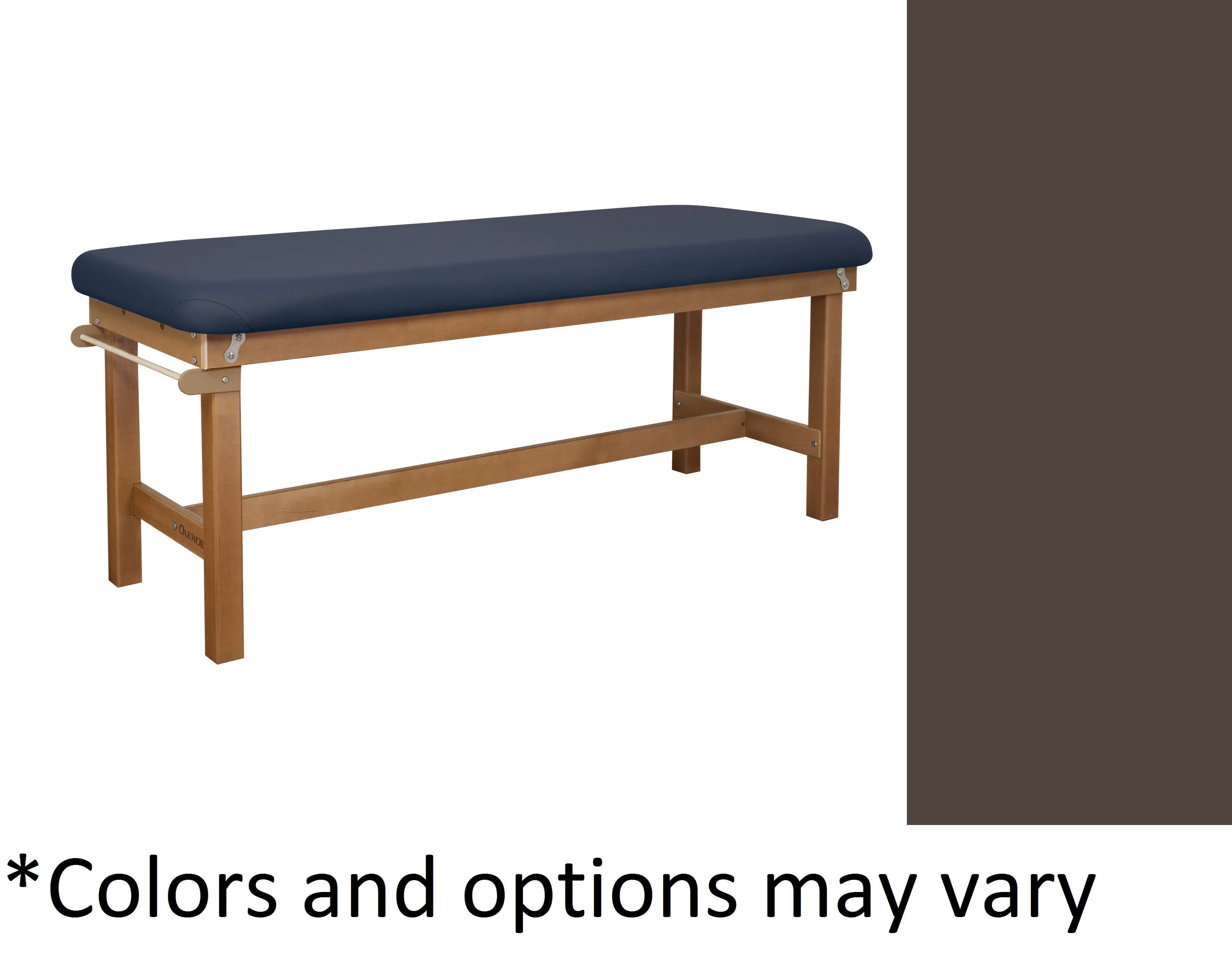 Oakworks Powerline Treatment Table, Flat Top, Espresso, 27" Width, 500 lb Capacity - Table Tx Flat Top Espresso 27" - Image 1