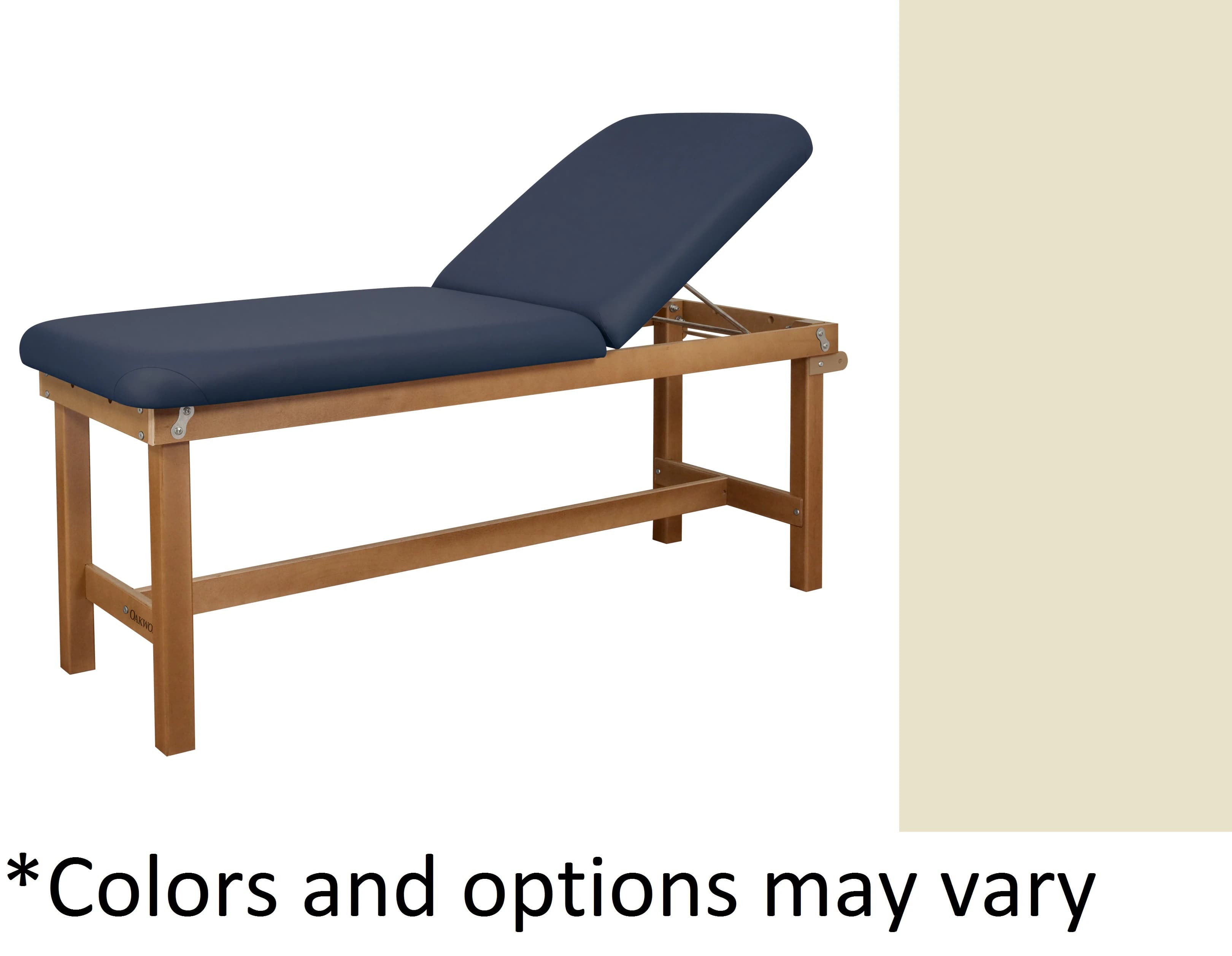 Oakworks Powerline Treatment Table, Opal, Natural Backrest, 500 lb Capacity - Table Tx Natural Bkrest Opal - Image 1