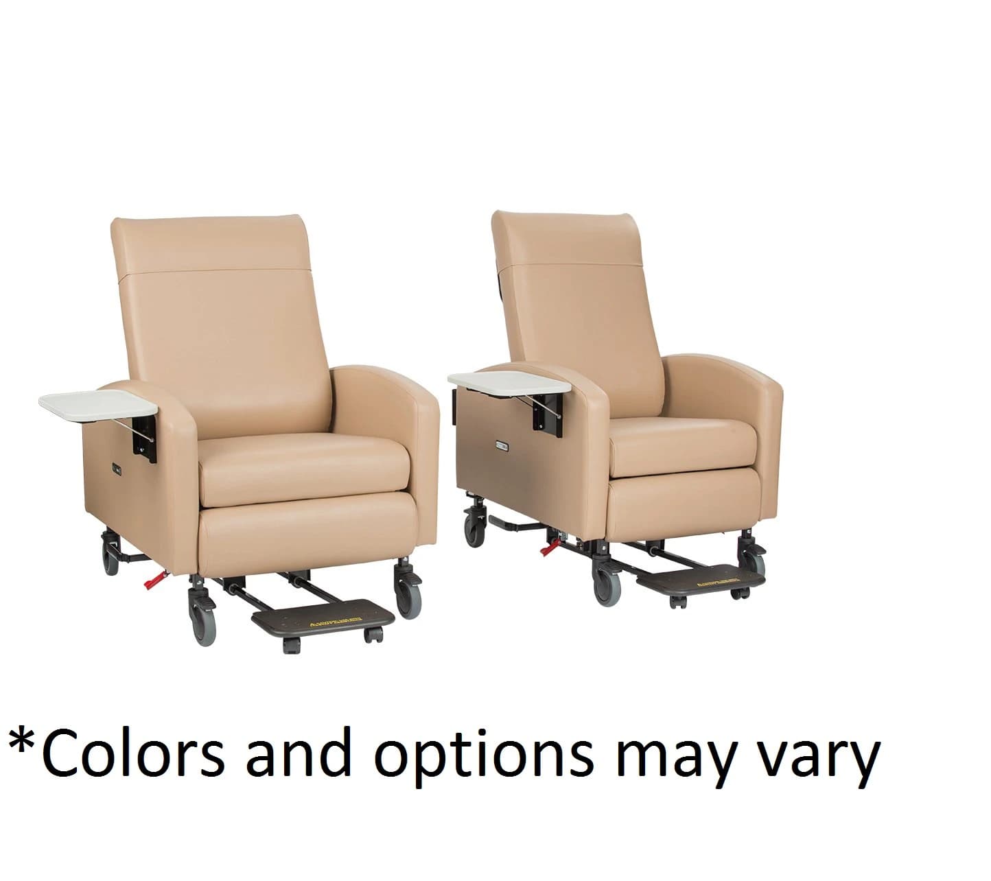 Winco Vero Premium Series Patient Recliner, 350 lb Capacity, Lake, Each - Recliner Patient Lake/Luggage - Image 1