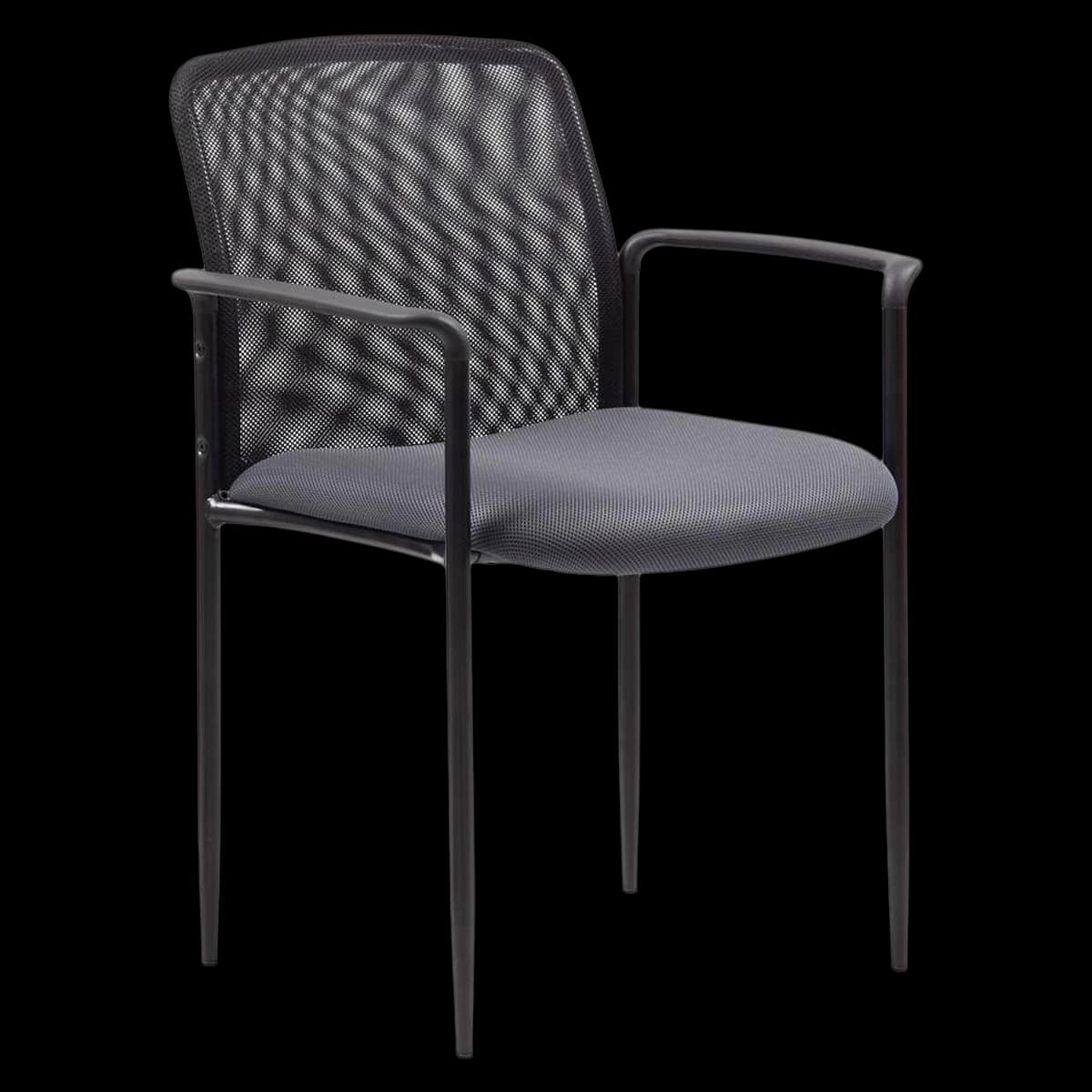 Boss Office Products Stackable Mesh Guest Chair - Stackable Mesh Guest Chair - Image 1