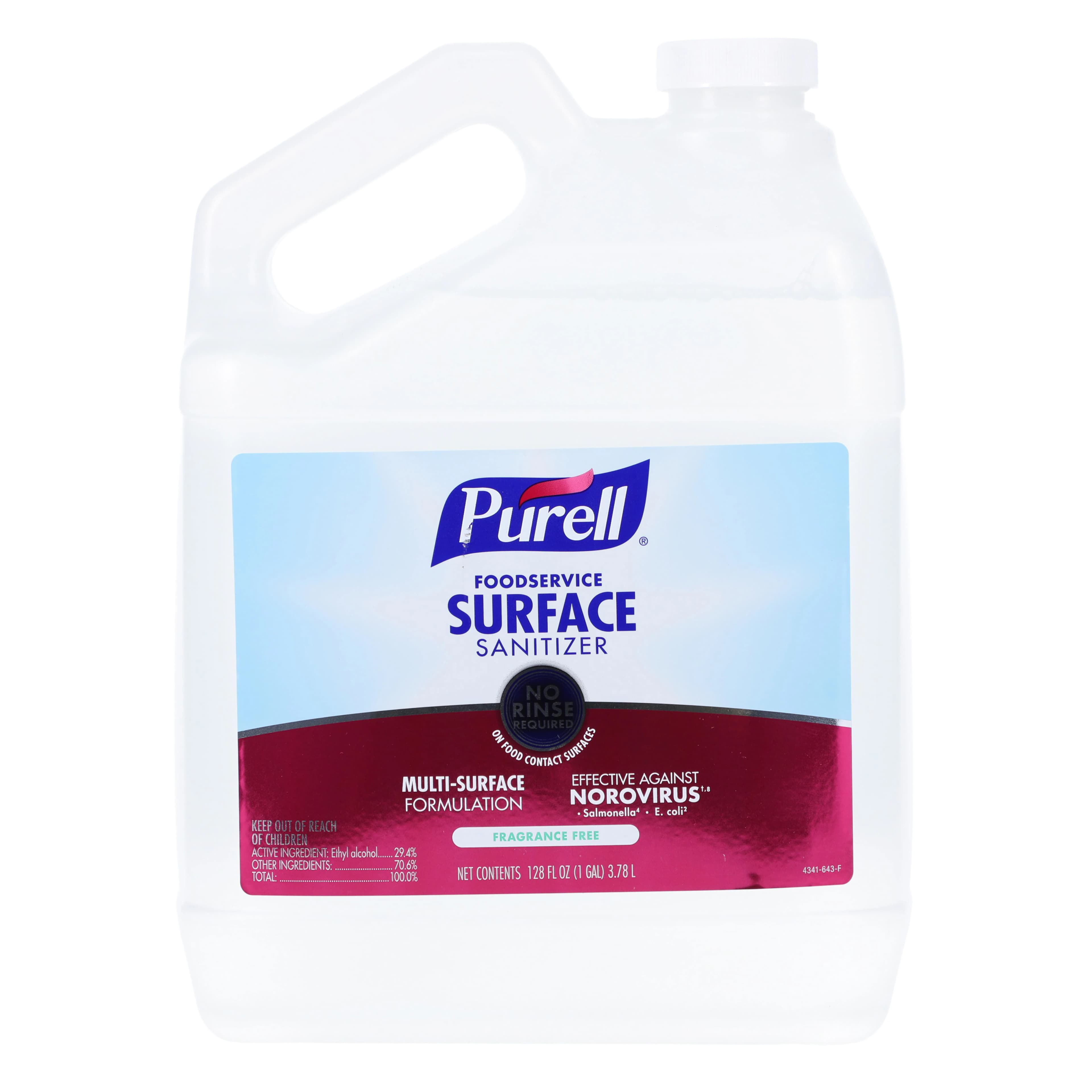 Purell Foodservice Surface Sanitizer, 1 Gallon Refill Bottle, 1/Pk, 4341-04 - Purell Foodservice Surface Sanitizer, 1 Gal Refill, 1/Pk - Image 1