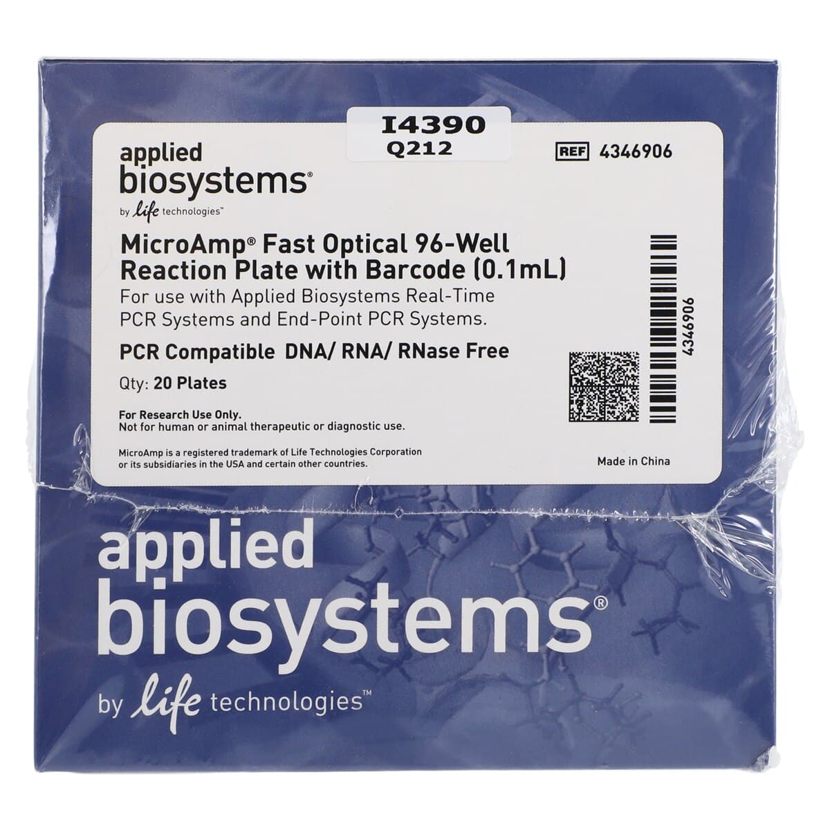 Applied Biosystems Sentosa SA Optical PCR Plate, 96-Well, 20/Box thumbnail 3