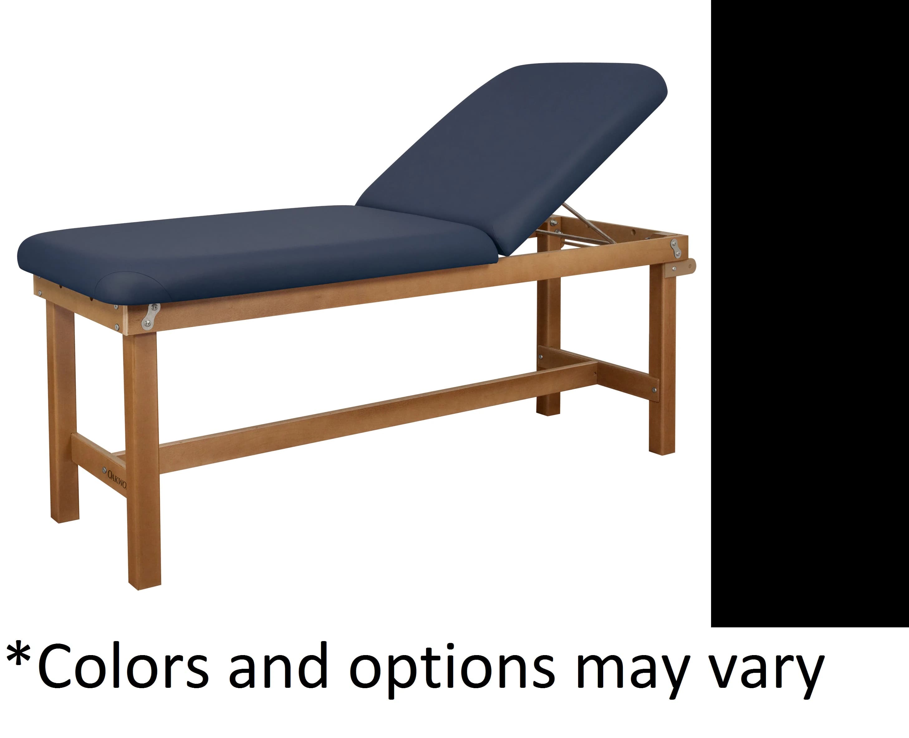 Oakworks Powerline Treatment Table, 30" Backrest, Gray Coal, 500 lb Capacity - Table Tx 30" Bkrst Gray Coal - Image 1