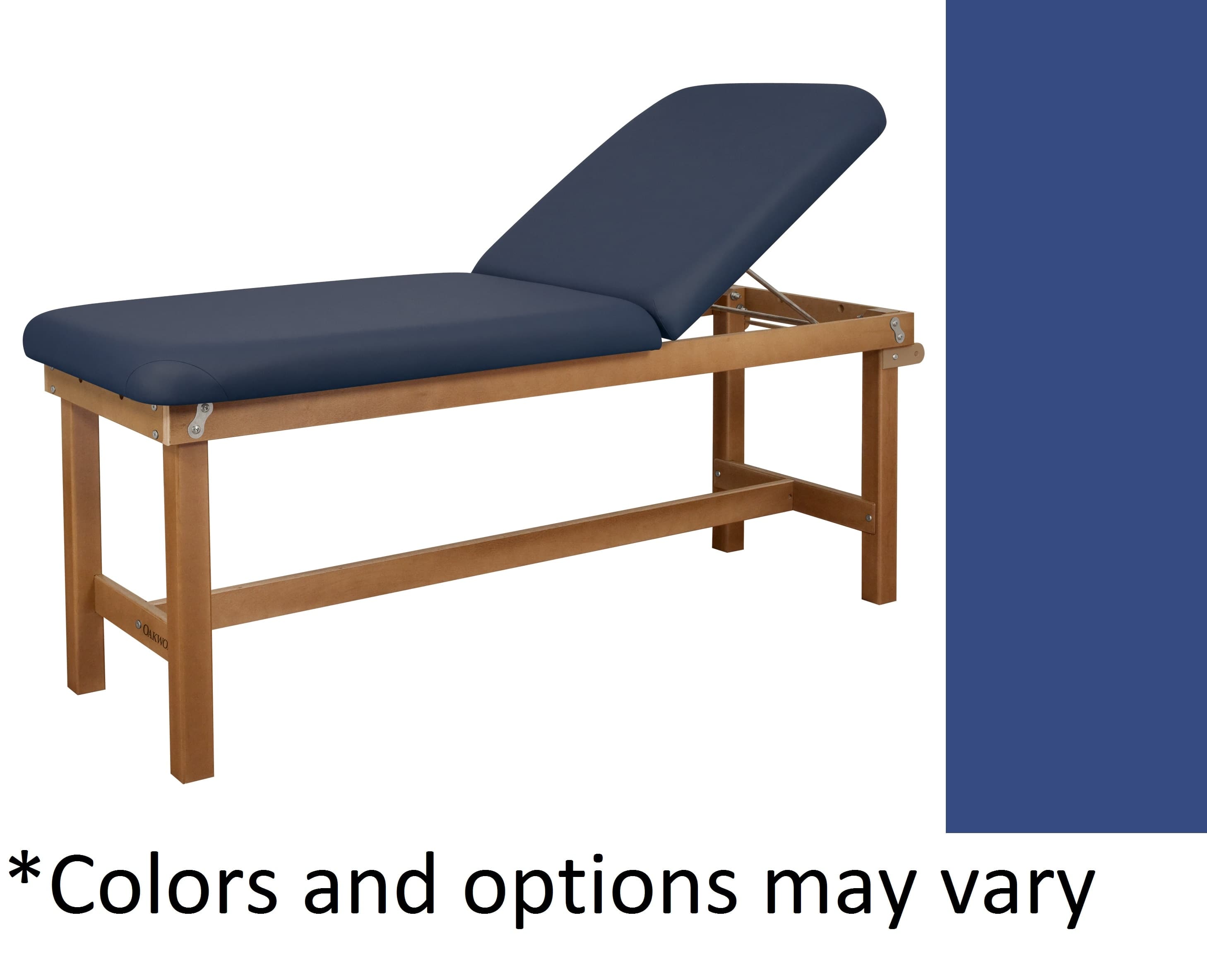 Oakworks Powerline Treatment Table, 30" Backrest, Gray Ocean, 500 lb Capacity - Table Tx 30" Bkrst Gray Ocean - Image 1