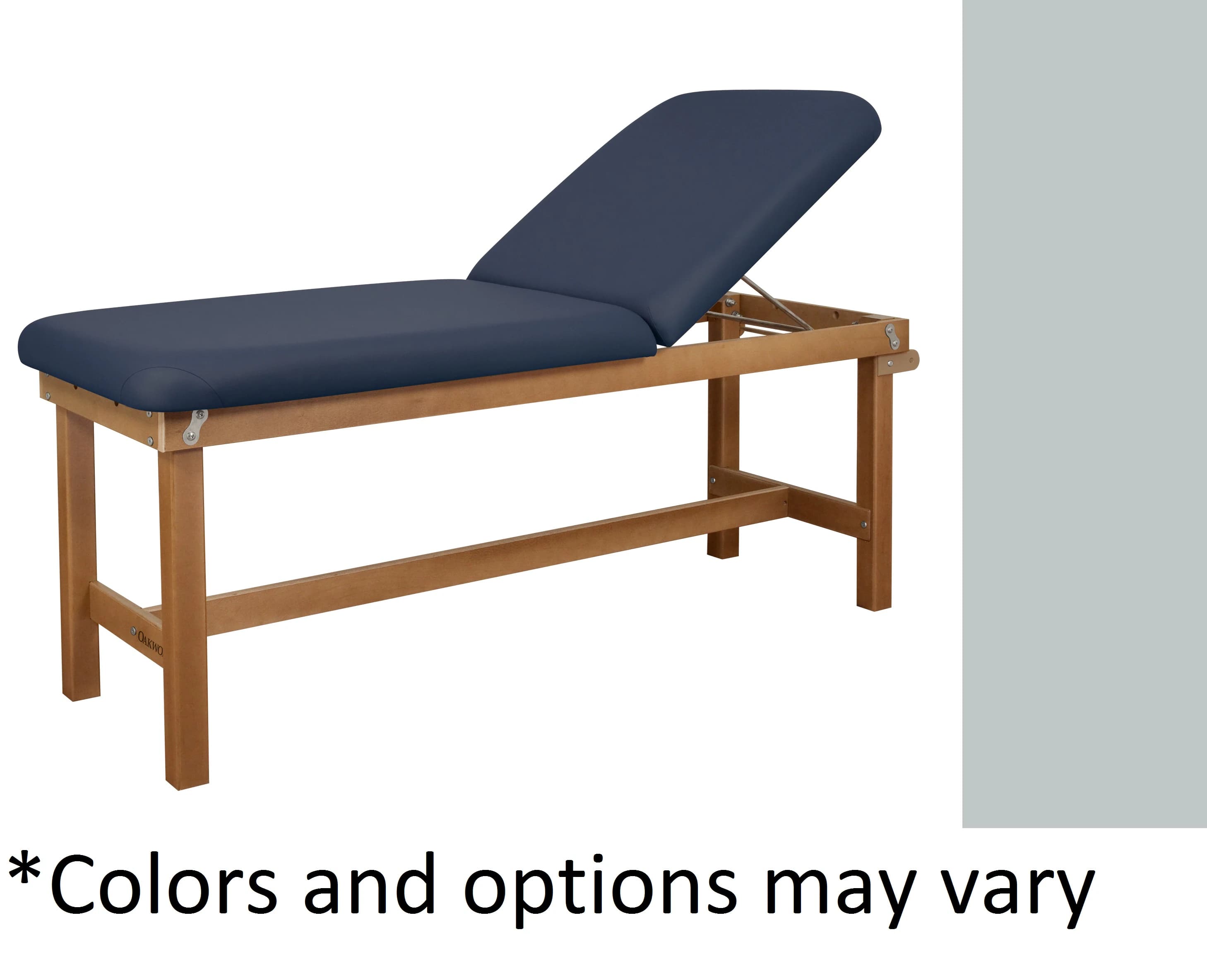 Oakworks Powerline Treatment Table, Backrest, without Shelf, Stone - Table Tx Bkrst w/o Shlf Stone - Image 1