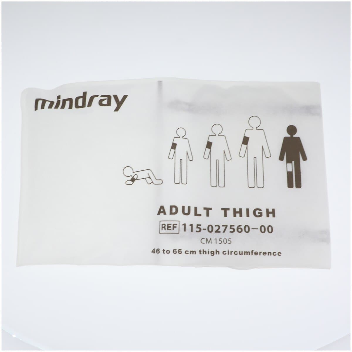 Mindray Single-Use Thigh Blood Pressure Cuff, X-Large, 5/Box thumbnail 2
